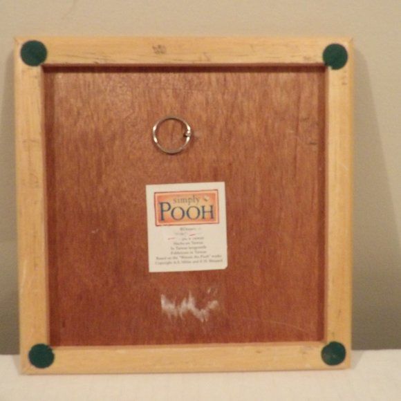 +Vintage Disney Simply Pooh Tile Trivet Wall Hang Winnie Piglet Eeyore & Tigger - Picture 3 of 4